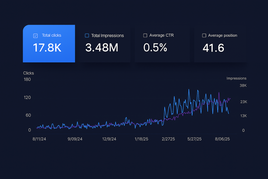 12 months seo result screenshot of a business setup company